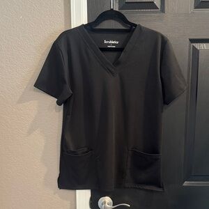 Black Short Sleeve Women's Top